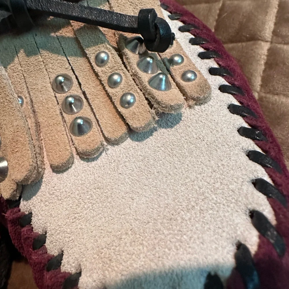 Coach Brown and Cream Moccasins with Classic Design - Picture 4 of 7